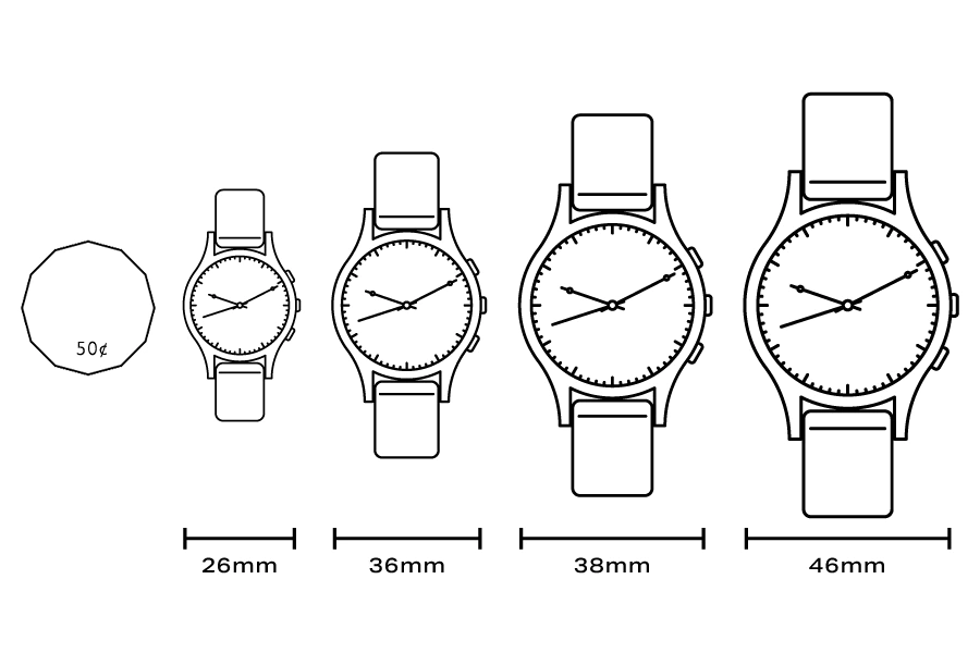 انتخاب سایز ساعت مردانه