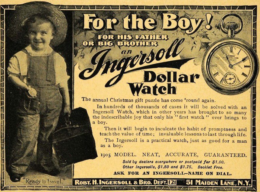 تایمکس و اینگرسول ، ساعت جیبی یک دلاری